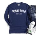 thumbnail image 1 of MINNESOTA EST1858 Graphic Long Sleeve T-Shirt, 1 of 8