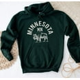 thumbnail image 1 of MINNESOTA Graphic Unisex Fleece Hooded Sweatshirt, 1 of 7