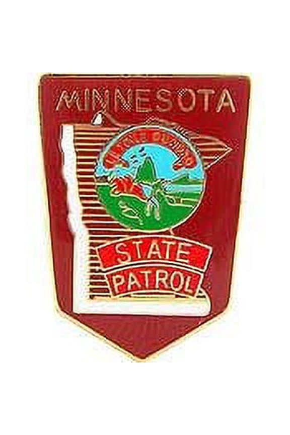 MINNESOTA STATE PATROL PIN, UNITED STATES Patriotic Officially Licensed USA America Artwork, Expertly Designed PIN - 1"