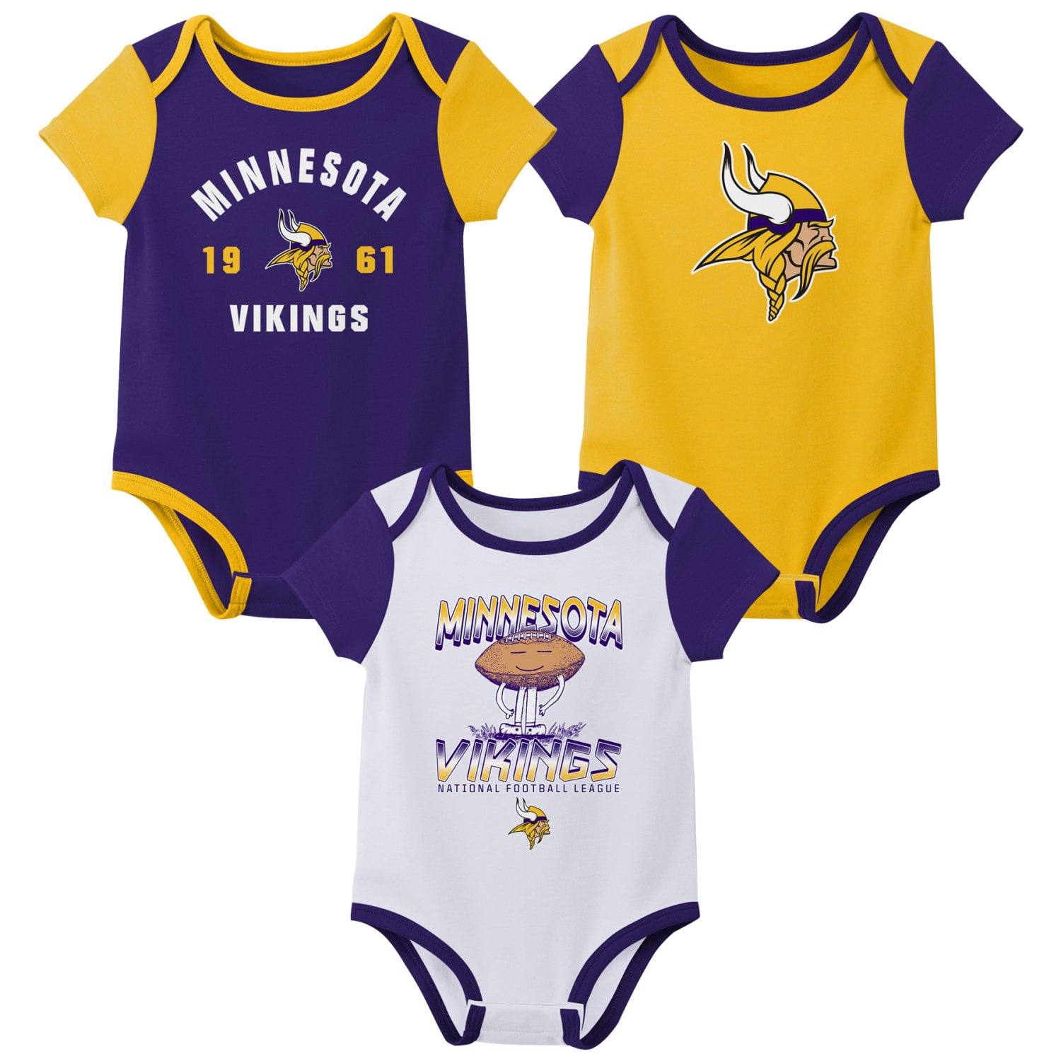 MINNESOTA VIKINGS NFL Boys Onesie Game Day Fan Apparel