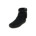 thumbnail image 1 of Minnetonka Women's High Top Back Zip Boots 7.5 M Black, 1 of 7