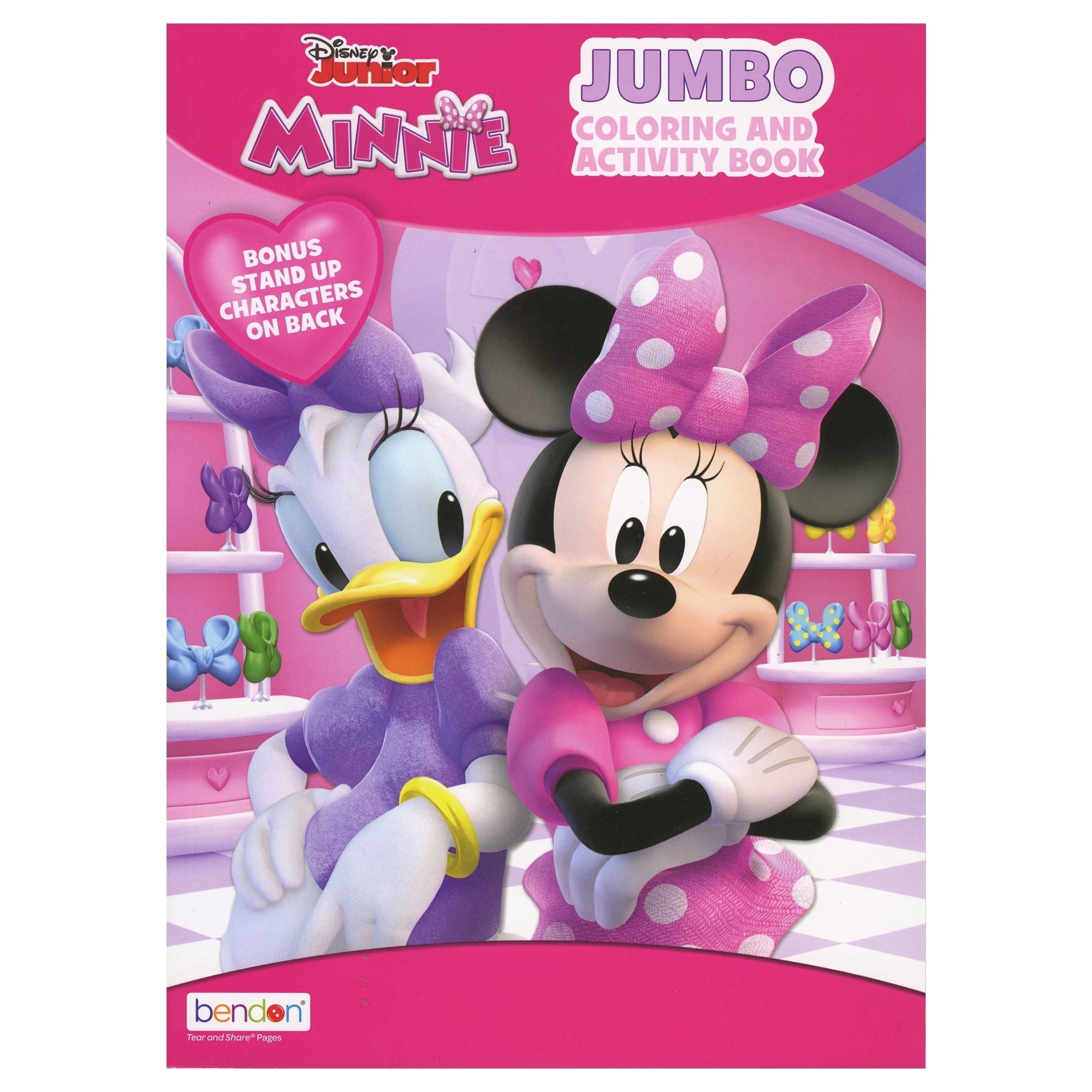 MINNIE Coloring Book 1-Title, Fun Game Workbook for Learning Drawing Coloring, Holiday Gift for Activity at Classroom Home, 36-Pack