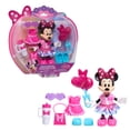 thumbnail image 1 of Disney Jr. Minnie Mouse Fashion Doll, 6-Inch Poseable Minnie Doll with 2 Easy-On Outfits, 12 Pieces Including Shoes and Accessories, Ages 3 and Up, 1 of 8