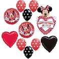thumbnail image 1 of MINNIE MOUSE Personalized Polka Dot 11 Pc Birthday PARTY Mylar Latex Balloon Set, 1 of 7