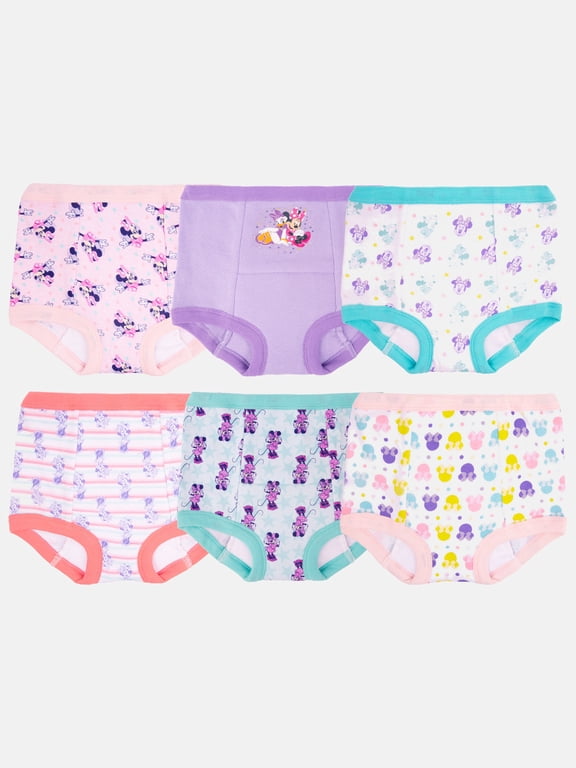 Character Toddler Girl Training Pants, 6 - Pack, Sizes 2T-3T