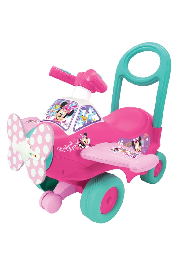 Kiddieland Disney Minnie Mouse Lights and Sounds Activity Plane for Toddlers