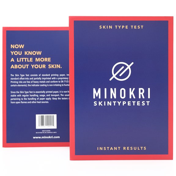 MINOKRI - Skin Type Self-Test Easy and Accurate to Determine Your Facial Skin Type at Home Within Seconds, Measuring the Individual Degree of Sebum Level, Non-Irritating to Skin