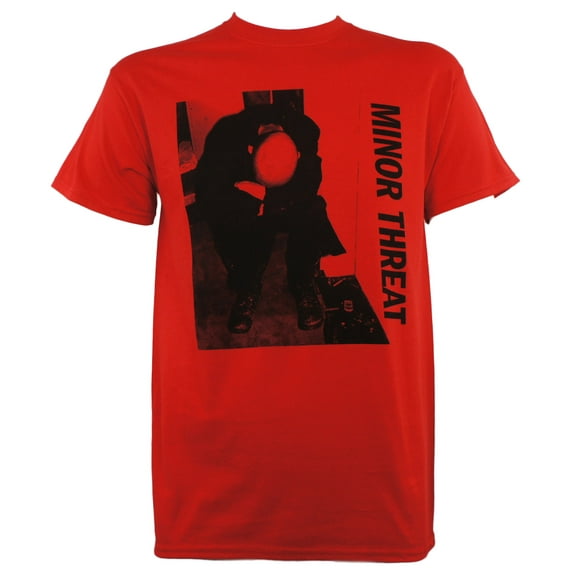 MINOR THREAT Band S/T CD LP Cover Red T-Shirt S
