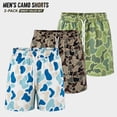 thumbnail image 1 of MINOUVA Men's Marsh Duck Camo 5-Inch Inseam Performance Shorts 3-Pack - Lightweight Quick-Dry Athletic Shorts with Pockets, Size M, 1 of 7
