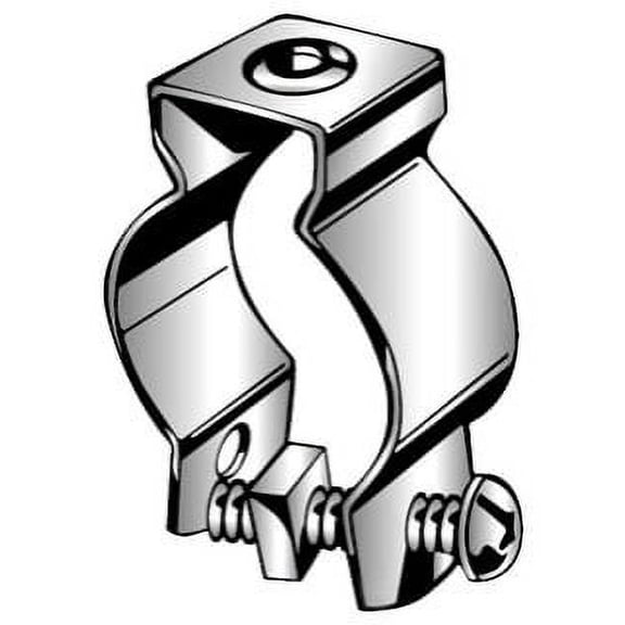 Minerallac 1SB Stainless Steel Conduit Hanger for 3/4 in. EMT and Rigid/RMC Conduit with Bolt and Nut