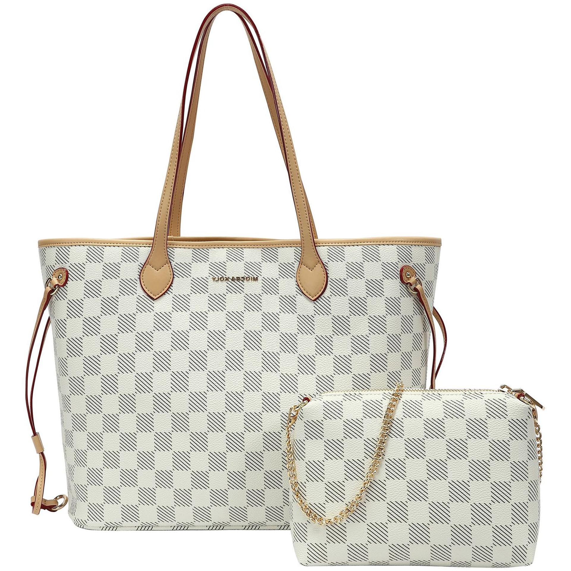 Prettyzys Women's Crossbody Bag - Soft PU Leather Multi-Pocket Shoulder Purse In White - View #7