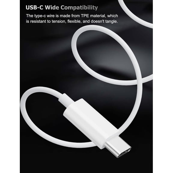 MINSUI-1Pack Wired Earphones with USB-C Connector for iPhone Headphones in-Ear Earbuds,Built-in Microphone and Volume Control Headsets Compatible with iPhone 15/16 Plus/Pro/Max/Pad Pro/Air/Min