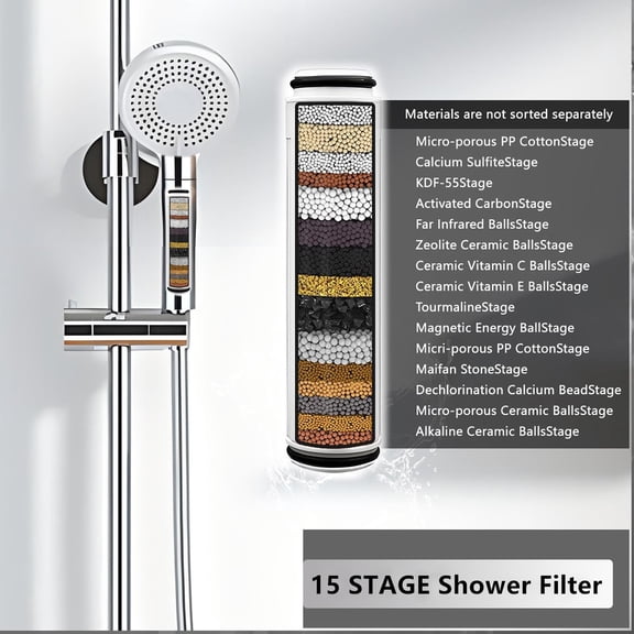 MINSUI-2-Pack Replacement Shower Filter Cartridge Compatible with FEELSO and Vatex Handheld Shower Head,Water Softener Filter for Hard Water Reduce Chlorine and Harmful Substances