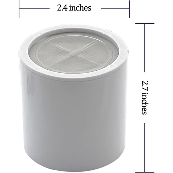 MINSUI-2Pcs 15 Stage Shower Filter Cartridge - Remove Chlorine Heavy Metals and Other Sediments, Reduces Dry Itchy Skin, Dandruff, High Output Hard Water Filter Replacement Cartridge (15 Stage-2)