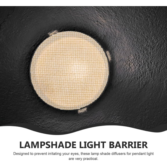 MINSUI-2pcs Lampshade Diffuser: 2.36inch Fabric Lamp Shade Diffuser - Two-layer Design Ceiling Light with Adhesive Dots for Chandeliers, Downlights, and Spotlights (Khaki)