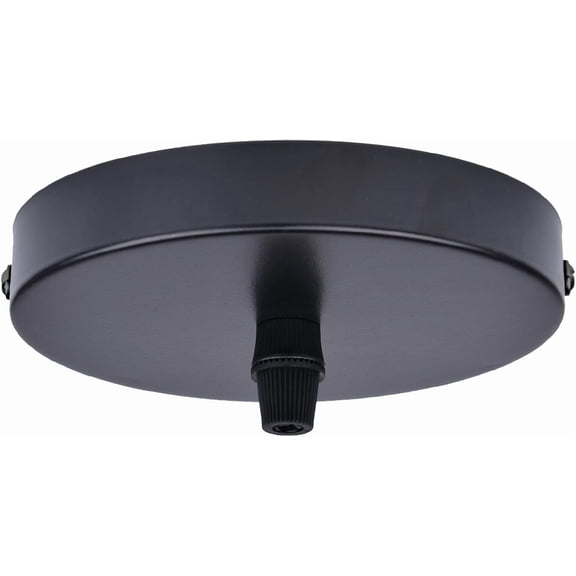 MINSUI-4.7" Black Ceiling Canopy Light Kit Rewind Single Hole with Hardware,Ceiling Plate for Pendant Lighting or Chandelier,Easier to Install Than Standard Canopies