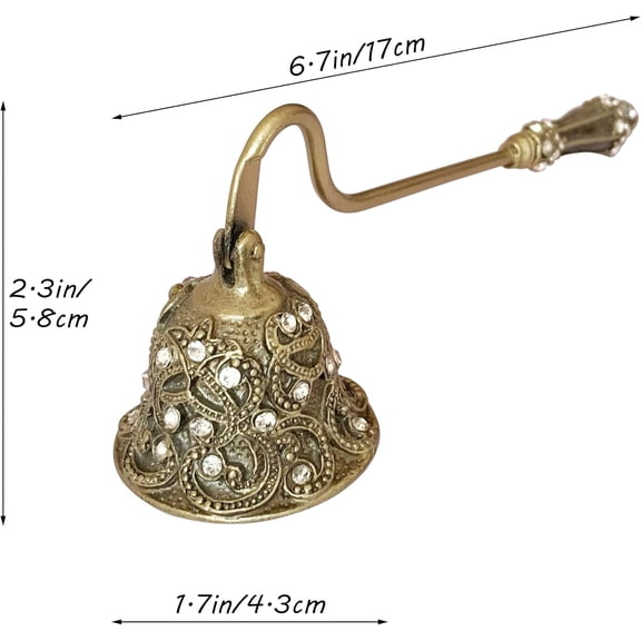 MINSUI-Candle Snuffer, Unique Candle Extinguisher Snuffer, Decorative Candle Extinguisher Metal Candle Tool