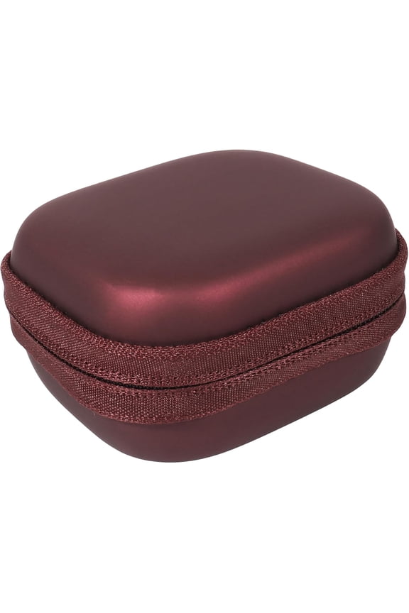 -Case for JLab Go Pop+,Go Air Pop,Air Tones+/ Tones, JBuds Mini True Wireless Earbuds, Compact Organizer for the Charger case and Charger Cord (Red)