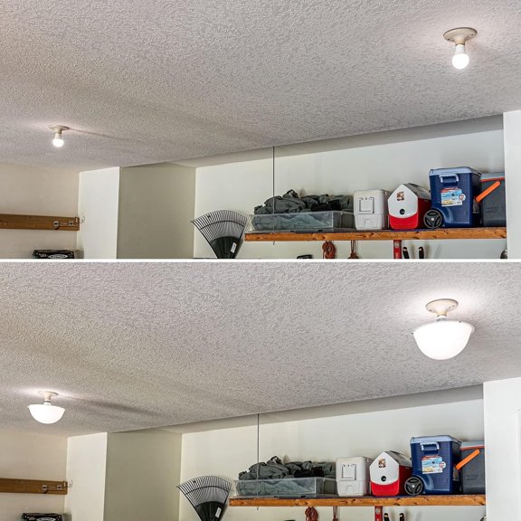 MINSUI-Ceiling Light Cover - Helps Cover Exposed Light Bulbs in The Ceiling - 2 Pack