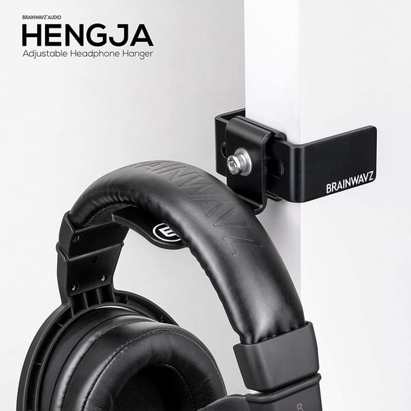 MINSUI-Hengja - The Desk Headphone Stand Hanger Mount, All Metal, Rotatable Mount, PC & Gaming Headset Holder