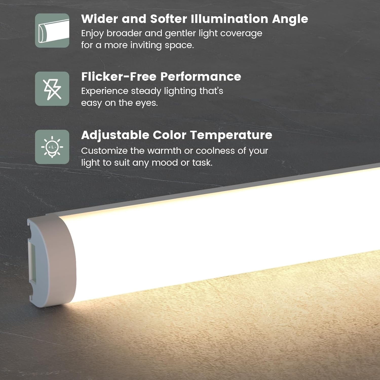 MINSUI-Linkable LED Light Bar, 2700K-7000K Tunable White Under Cabinet ...
