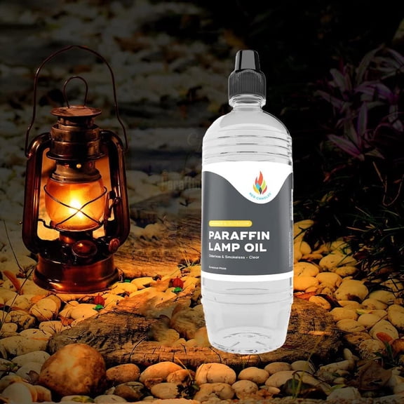 MINSUI-Liquid Paraffin Lamp Oil - Half-Liter (500mL) - Smokeless, Odorless, Ultra Clean Burning Fuel for Indoor and Outdoor Use (Clear)