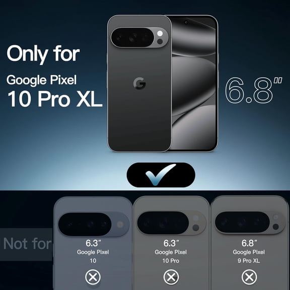 MINSUI-Magnetic Case for Google Pixel 10 Pro XL 2025 Compatible with MagSafe and Pixelsnap Charger, Shockproof Phone Bumper Cover, Anti-Scratch Clear Back (Obsidian)