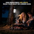 thumbnail image 1 of MINSUI-OWL-SP Solar Camping Lantern, Portable Solar Lamp, 300° Adjustable Stand LED Emergency Light, 4 Brightness Levels & SOS, Outdoor Survival Gear for Power Outages, Hiking, Tent (White), 1 of 4