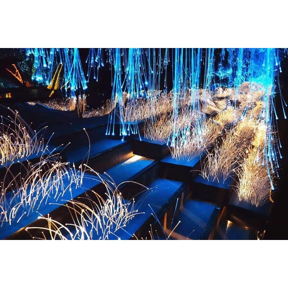 MINSUI-PMMA Plastic 100pcs 0.03in9.8ft End Glow Fiber Optic Cable Strands Roll for Star Sky Ceiling All Kind LED Light Engine Driver