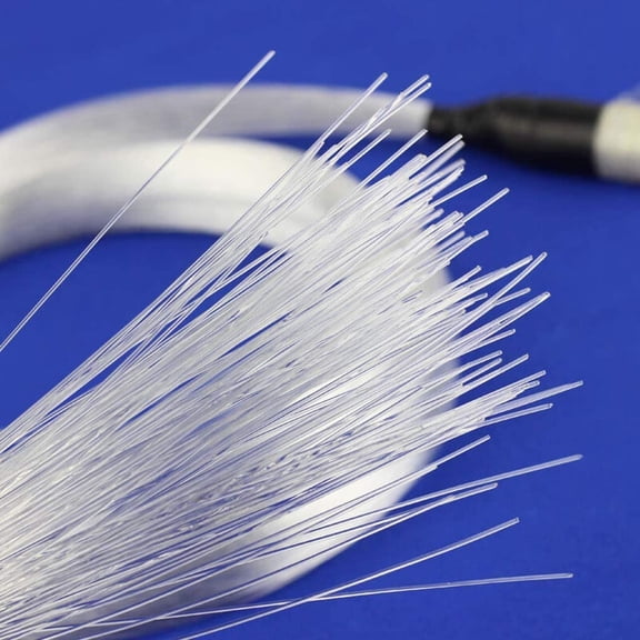 MINSUI-PMMA Plastic 50pcs*0.04in*6.5ft Fiber Optic Cable Strands End Glow Roll Bunch Fiber String for Star Sky Roof Ceiling Decoration All Kind LED Light Engine Driver