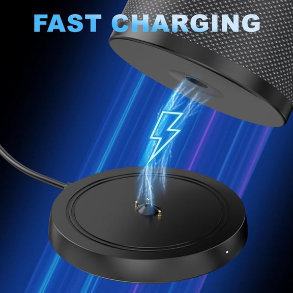 MINSUI-Power Up Charging Dock Compatible with Ultimate Ears UE Boom 3/Megaboom 3/Blast/Megablast(Wall Charger and 5 Feet Cable Included) Black(Not for Boom4/Megeboom 4)