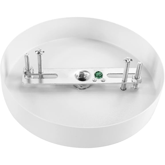 MINSUI-Sangle Sopffy Pendant Light Canopy Kit, 4.7 Inches Ceiling Lighting Canopy Kit with All Mounting Hardware Modern Chandelier Ceiling Plate Cover for Pendant Lighting Fixtures, White (White)