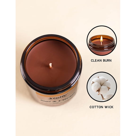 MINSUI-Scented Candles for Women (4-Pack) in Brown Jars, 100-Hour Burn Aromatherapy Candles Set for Home,Bedroom, Bathroom |Candles for Home Scented,Friends