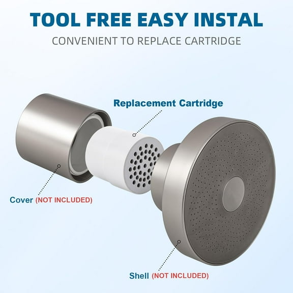 MINSUI-Shower Filter Replacement Cartridge for JOLIE Shower Head Filter - 10 Stage - 1 Pack