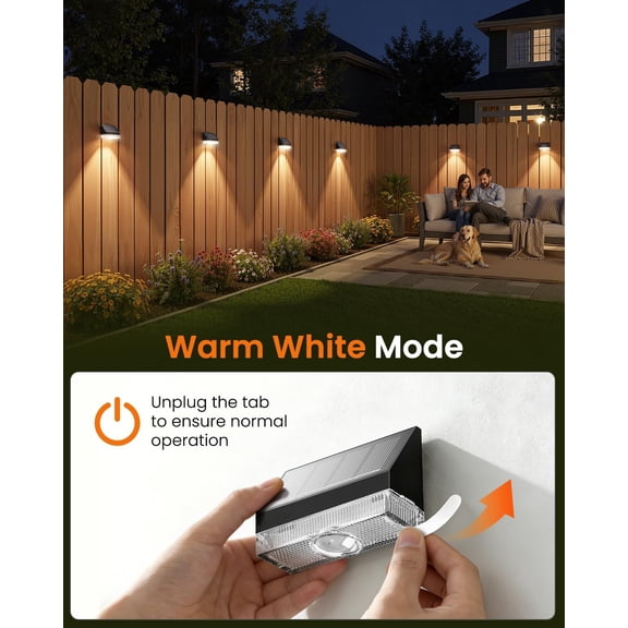 MINSUI-Solar Fence Lights Outdoor Waterproof, High Brightness LED Spot Lens Deck Lights, Fence Post Solar Lights, Solar Powered Wall Lighting Decor for Outside Patio Backyard Railing Pool, 4 Pack