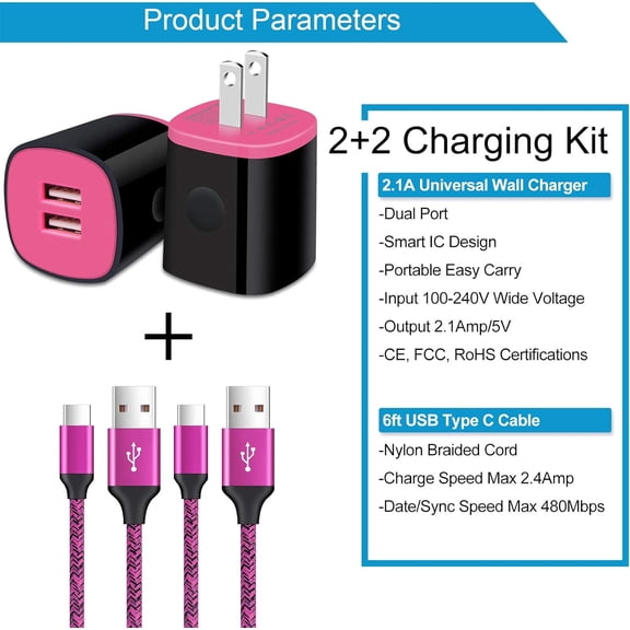 MINSUI-Type C Charger Fast Charging Cable for Samsung Galaxy S26 S25 S24 S23 S22 S21 Ultra S20 FE S10 Lite Note 20 A16 A15 5G A54 A14 A13 A10E A11 A21 A20 A51, Pixel 10 9 8 Pro, Charging Block, USB C