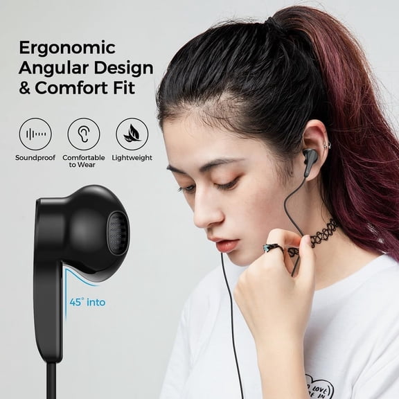 MINSUI-USB C Headphones With Built-in Remote for Phone Calls, Volume and Music Control - Compatible With iPhone15 Series, iPad, Laptop and Other USB C Devices