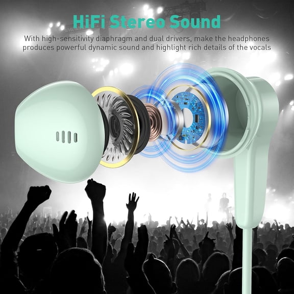 MINSUI-USB C Headphones Wired Earbuds with Mic & Volume Control for iPhone 17 16 Pro Max 15/iPad, Magnetic Type C Earphones HiFi Stereo in-Ear Headset for Samsung S26 S25 S24 S23/Pixel 10 9 8/Android