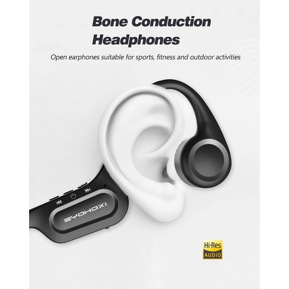 MINSUI-Ultra-Comfortable Open-Ear sport Headphones for Running,Cycling,Gym,8Hr Premium Sound,Bluetooth5.3,IP56 Sweatproof Bone Conduction Tech,Secure Ergonomic Fit & Clear Calls,Wireless Workout Earp