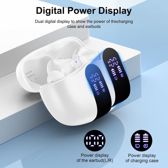 MINSUI-Wireless Earbuds for iPhone 17e/17/17 Pro Max/17Pro/Air/16e/16 Pro Max/16Pro/16Plus/15Pro/15 Plus/15 Bluetooth Ear Buds, LED Display in Ear Earphones Wireless Earbuds Bluetooth Headphones for
