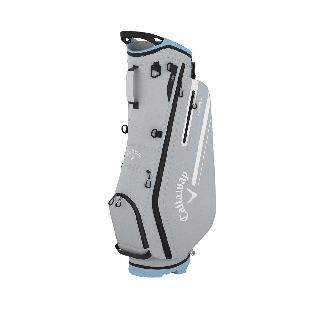 Callaway 2024 Chev Stand Golf Bag - 4-Way Club Top, White Callaway 2024 Chev Stand Golf Bag - 4-Way Club Top, White