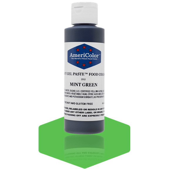 MINT GREEN SOFT GEL PASTE 4.5 OZ Cake Decorating