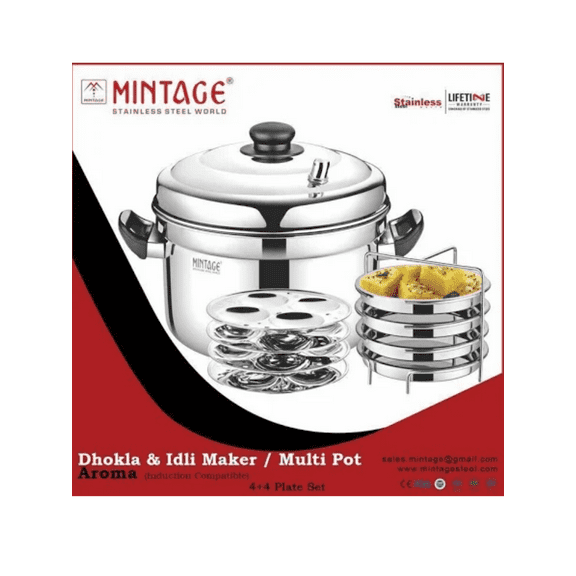 MINTAGE DHOKLA & IDLI COOKER ( 3+3 PLATE SET)
