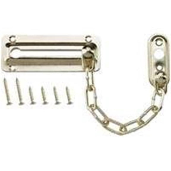 MINTCRAFT 807277-SC-BC3L Stain Chrome Chain Door Guard