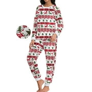 MINTREUS Womens Christmas Fannel Fuzzy Pajamas - Plush Fleece Set with Pockets | Holiday Gift & Toasty Loungewear