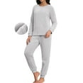 thumbnail image 1 of MINTREUS Womens Christmas Fannel Fuzzy Pajamas - Plush Fleece Set with Pockets | Holiday Gift & Toasty Loungewear, 1 of 6