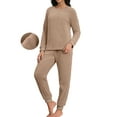 thumbnail image 1 of MINTREUS Womens Christmas Fannel Fuzzy Pajamas - Plush Fleece Set with Pockets | Holiday Gift & Toasty Loungewear, 1 of 6