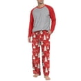 thumbnail image 1 of MINTREUS Men's Christmas Pajama Set Lightweight Sleepwear Long Sleeve Shirts and Bottoms Soft Comfy Pjs with Pockets, 1 of 7