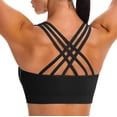 thumbnail image 1 of MINTREUS Sports Bras for Women,Padded Strappy Sports Bras Criss-Cross Back Yoga Cami Medium Support Sports Bras with Removable Cups, 1 of 6