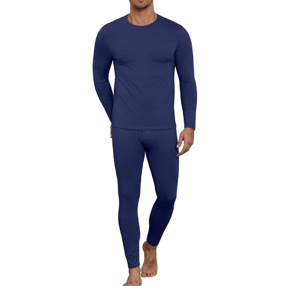 MINTREUS Thermal Underwear for Men Long Johns with Fleece Lined, Base Layer Men Cold Weather Top Bottom